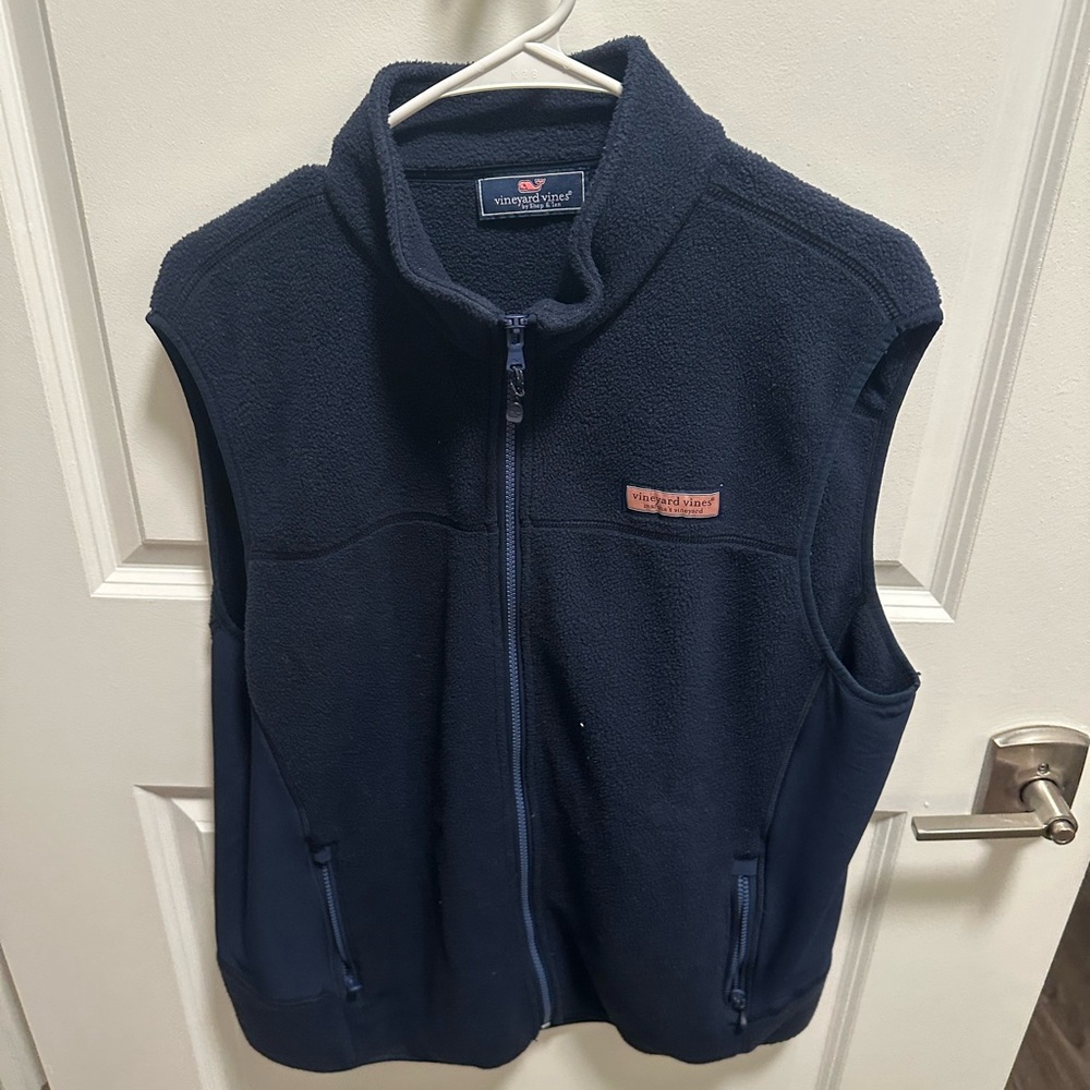 Vineyard Vines Midnight Blue Fleece Vest